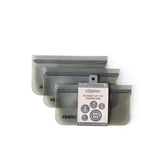 Zippies Reusable Bags Lay Flat Series - Steel Grey | The Nest Attachment Parenting Hub